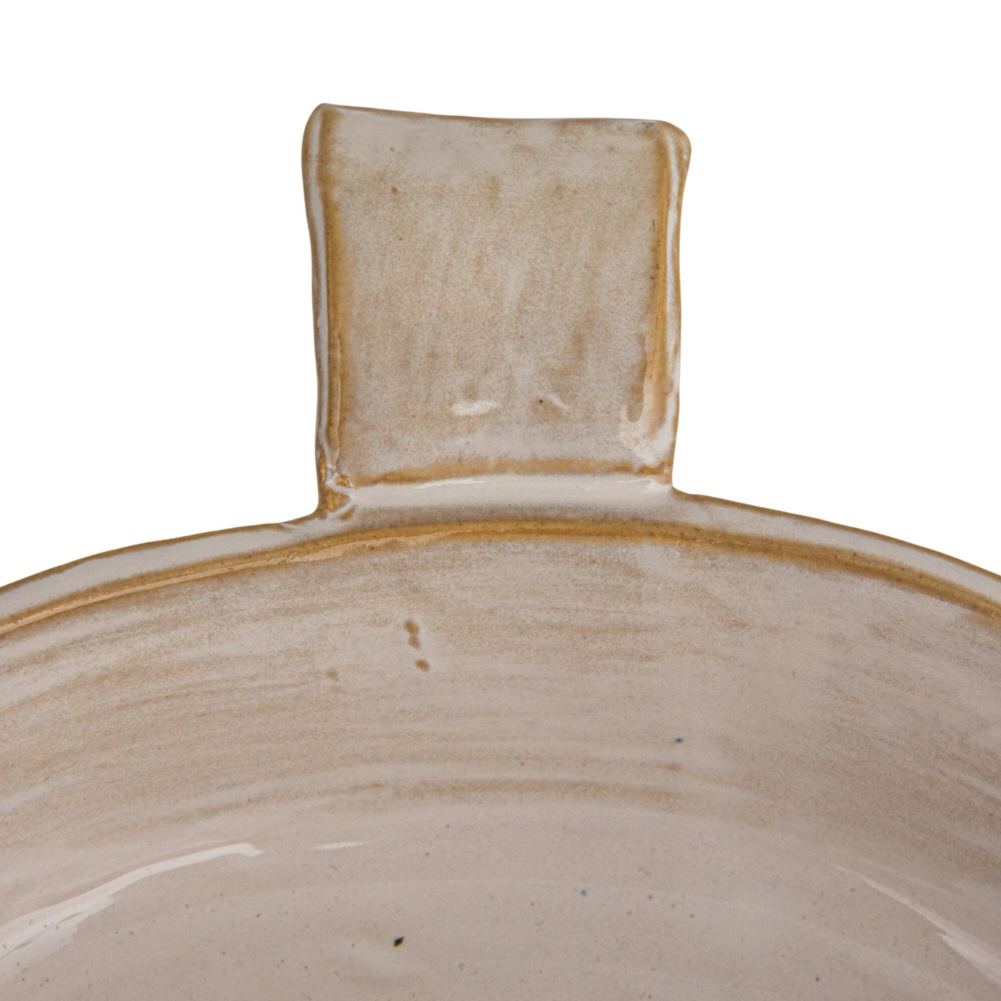 Hello Honey® 13.75" White Classic Elegance Stoneware Baker